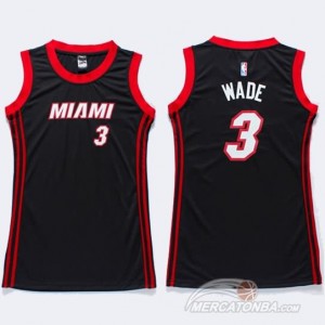 Canotte Donna Wade,Miami Heats Nero