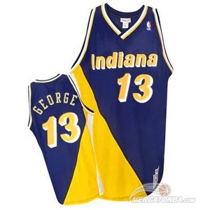 Canotte George,Indiana Pacers Blu