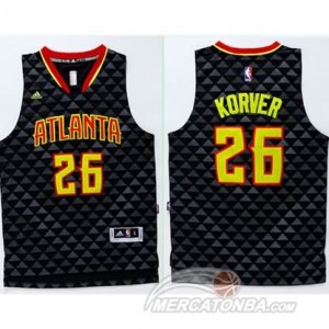 Canotte Korver,Atlanta Hawks Nero