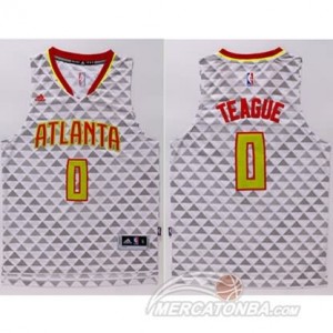 Canotte Teague,Atlanta Hawks Bianco