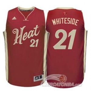 Canotte Whiteside Christmas,Miami Heats Rosso