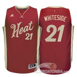 Canotte Whiteside Christmas,Miami Heats Rosso