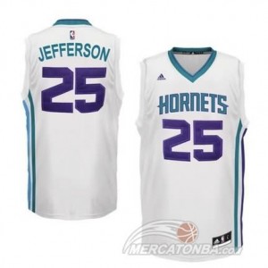 Canotte Hornets Jefferson,New Orleans Hornets Bianco