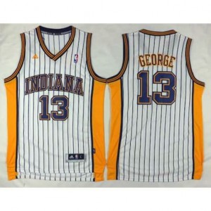 Canotte Indiana George,Indiana Pacers Bianco