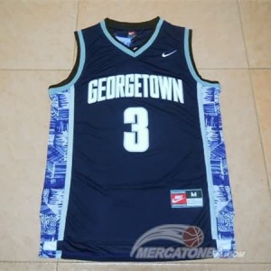 Canotte NCAA Iverson,George Town Blu