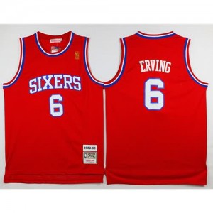 Canotte Julius Erving,Philadelphia 76ers Rosso