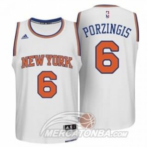 Canotte Porzingis,New York Knicks Bianco
