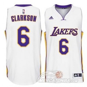 Canotte Clarkson,Los Angeles Lakers Bianco