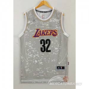 Canotte NBA Luces Lakers Johnson Grigio