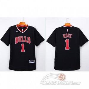 Canotte NBA Manga Corta Bull Rosa Nero