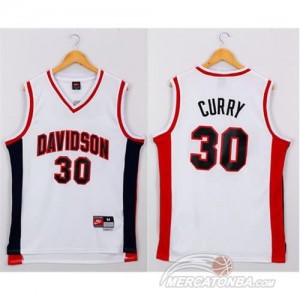 Canotte NCAA Davidson Curry Bianco