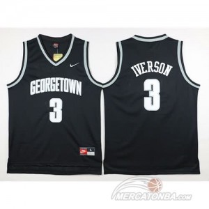 Canotte NCAA Georgetown Iverson Nero