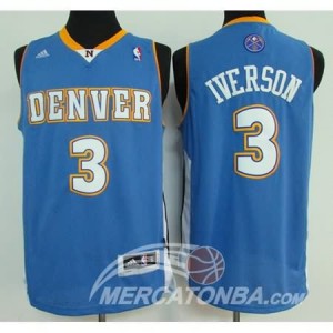 Canotte Iverson,Denver Nuggets Blu