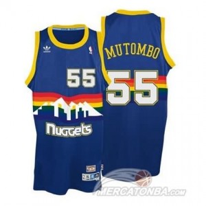 Canotte Mutombo,Denver Nuggets Blauw