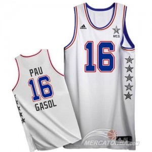 Canotte NBA Pau,All Star 2015 Bianco