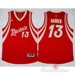 Canotte Harden Christmas,Houston Rockets Rosso