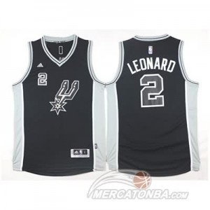 Canotte Leonard,San Antonio Spurs Nero