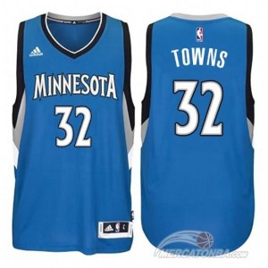 Canotte Towns,Minnesota Timberwolves Blu