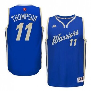 Canotte Thompson Christmas,Golden State Warriors Blauw