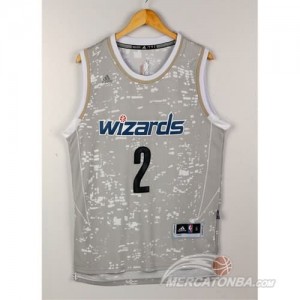 Canotte NBA Luces Wizards Wall Grigio