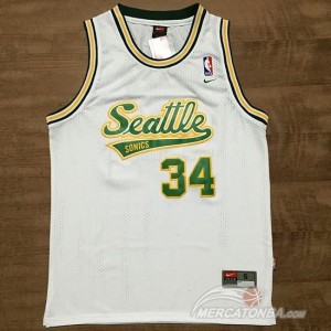 Canotte retro Allen ,Seattle Sonics Bianco