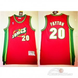 Canotte retro Payton,Seattle Sonics Rosso